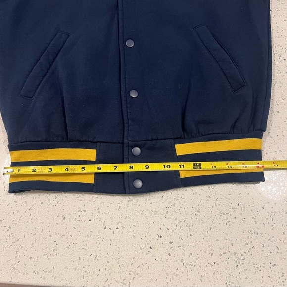 Vintage UNIVERSITY OF MICHIGAN Wolverine Varsity Letterman Jacket | Snap Front - Picture 10 of 13